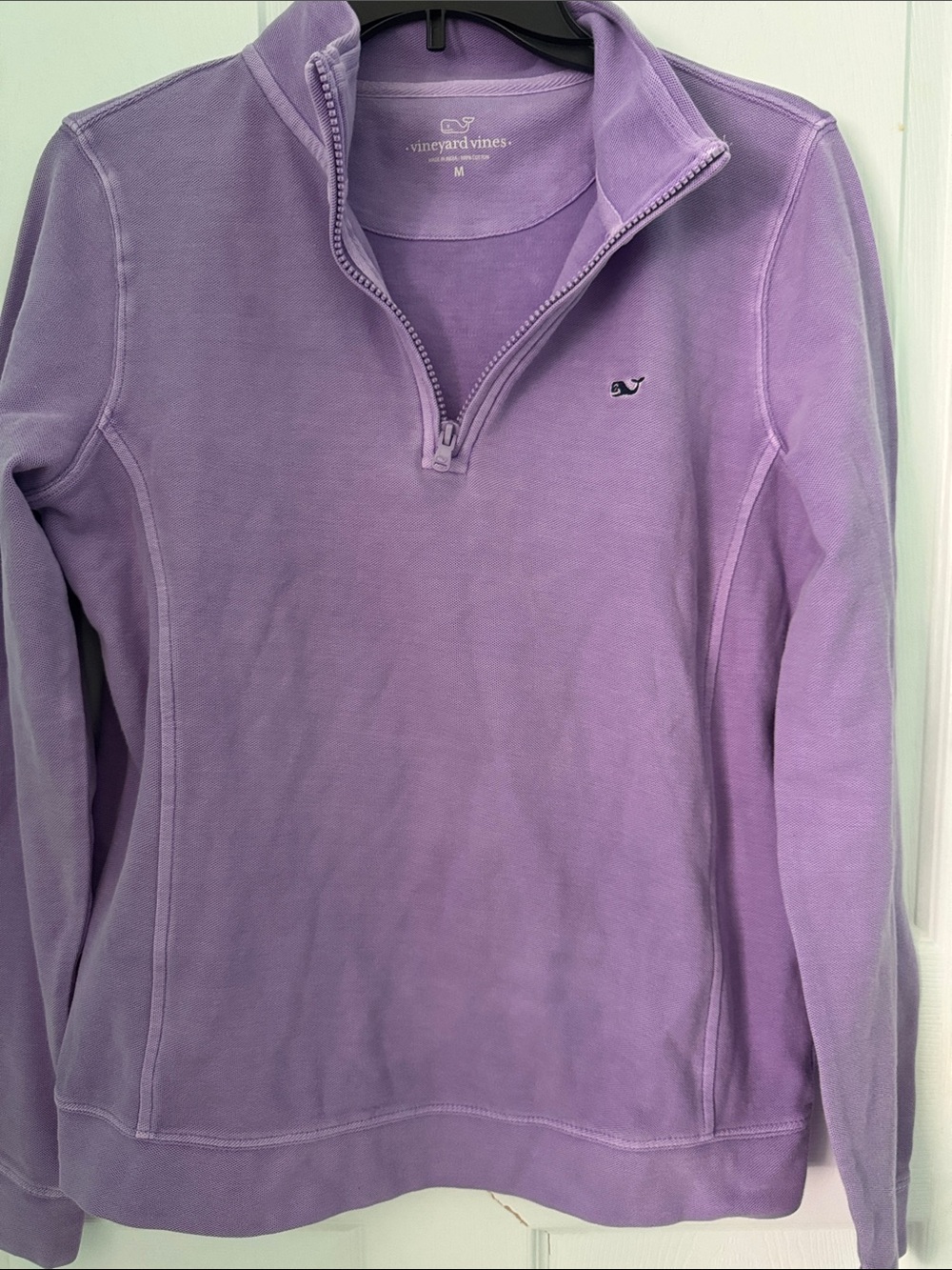 Vineyard Vines Lavender Quarter-Zip Pullover